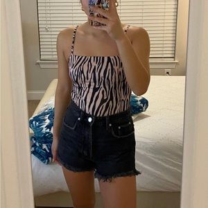 Princess Polly Zebra Bodysuit